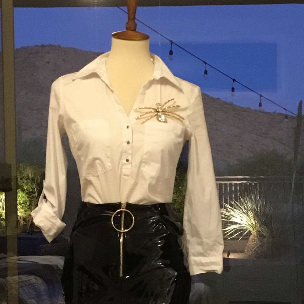 White Zara shirt